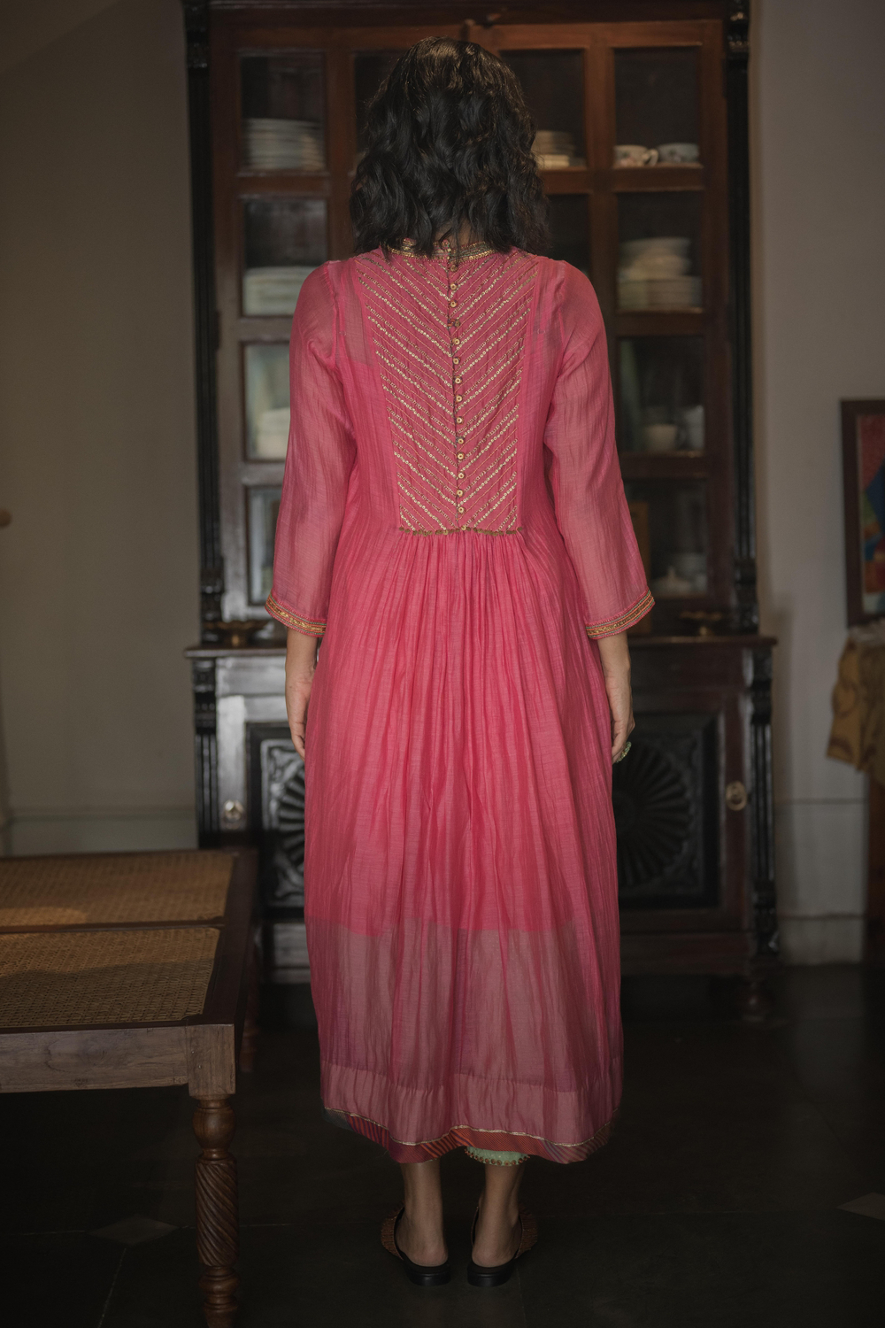 Rani Pink Simrat Kurta