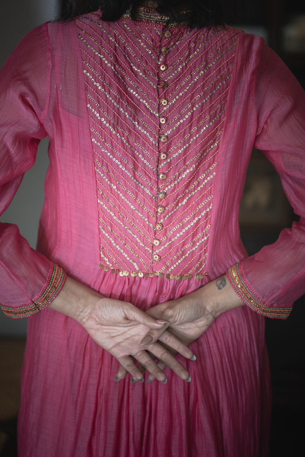 Rani Pink Simrat Kurta