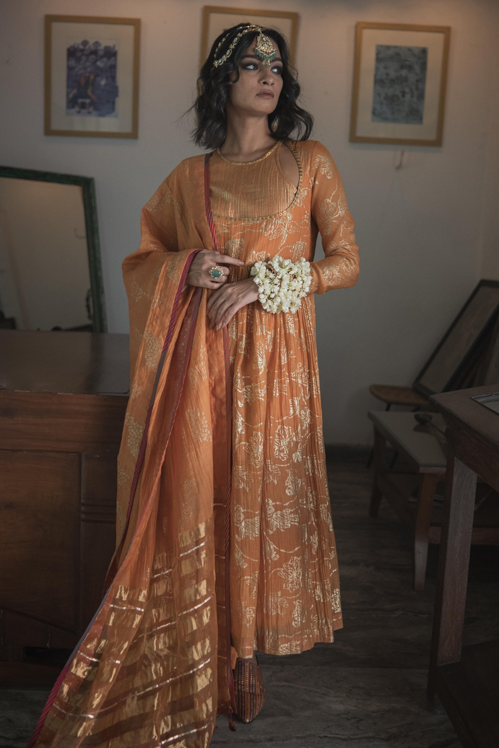 Kesaria Orange Nihal Dupatta