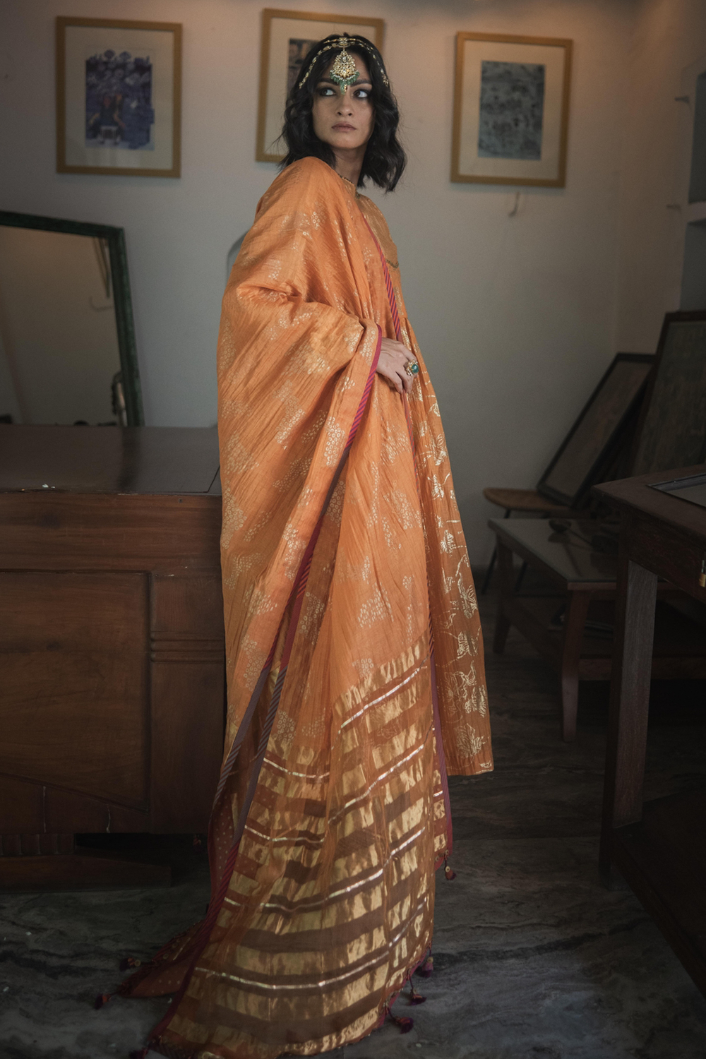 Kesaria Orange Nihal Dupatta