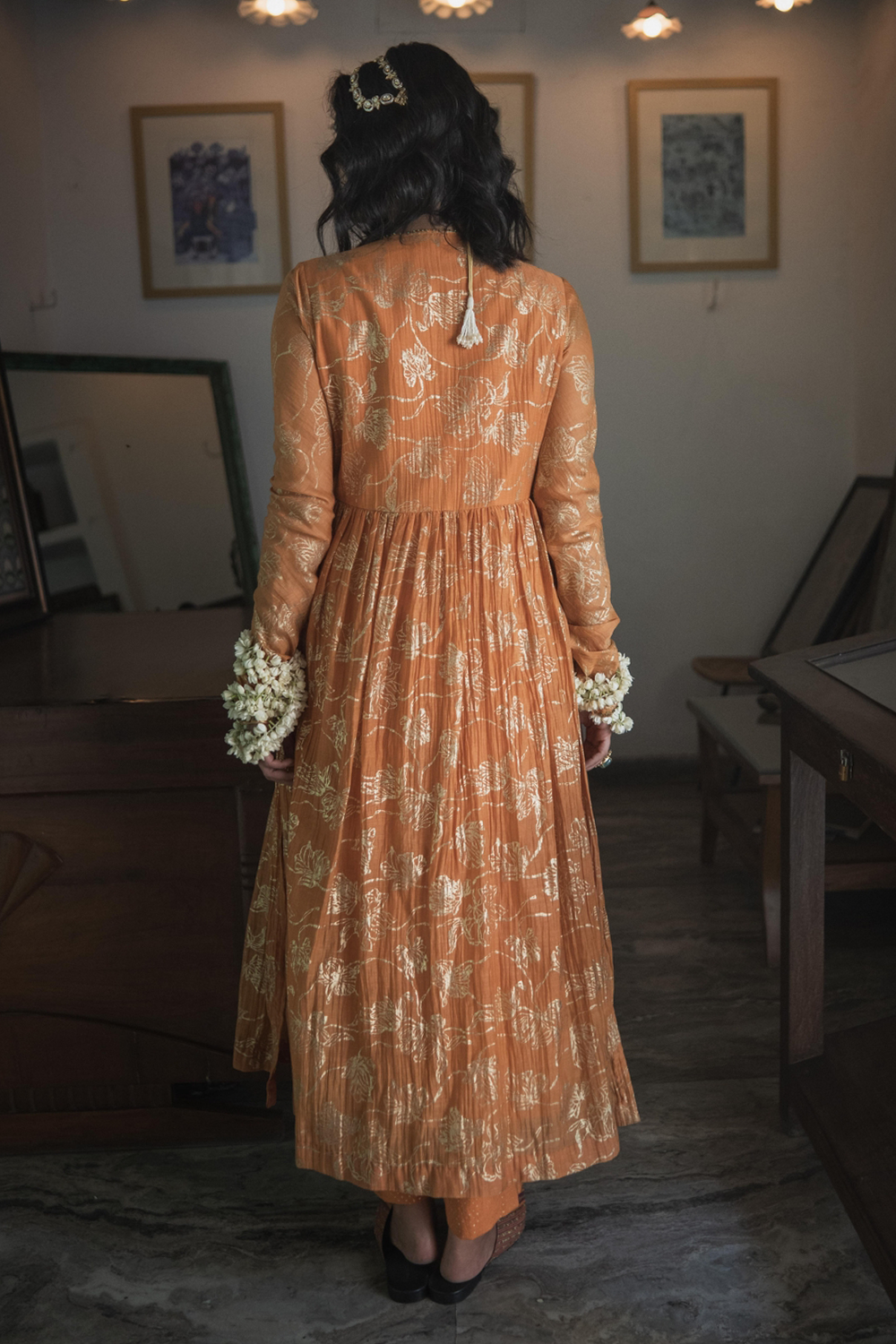 Kesaria Orange Rewa Kurta