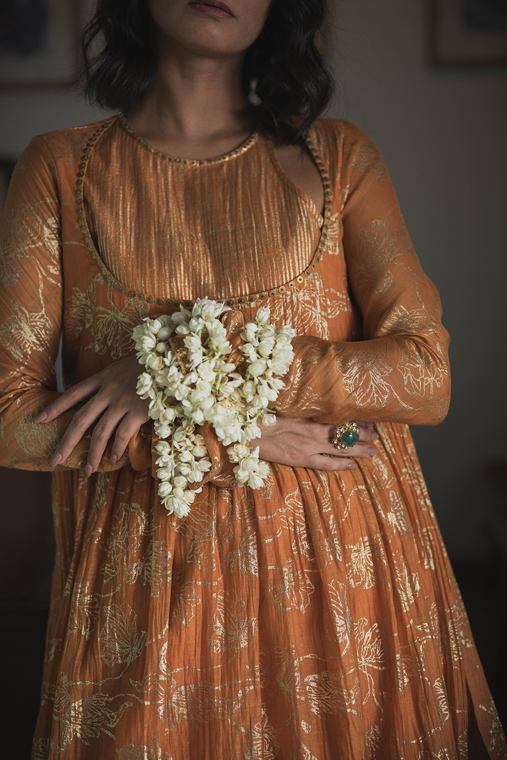 Kesaria Orange Rewa Kurta