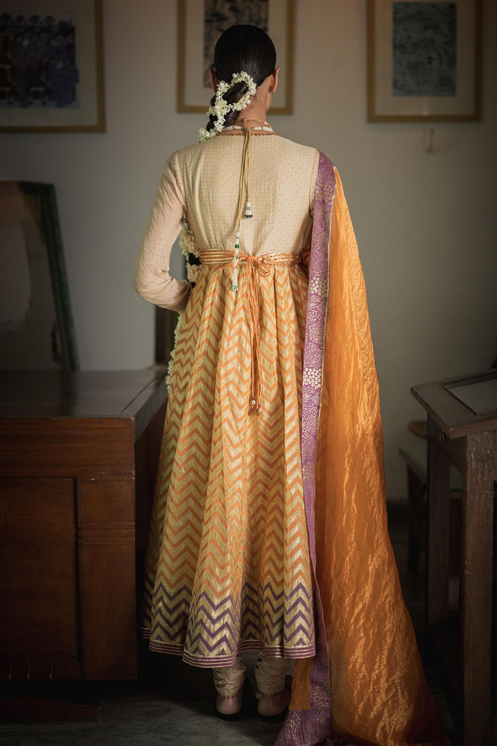 Kesaria Orange Mehtab Dupatta