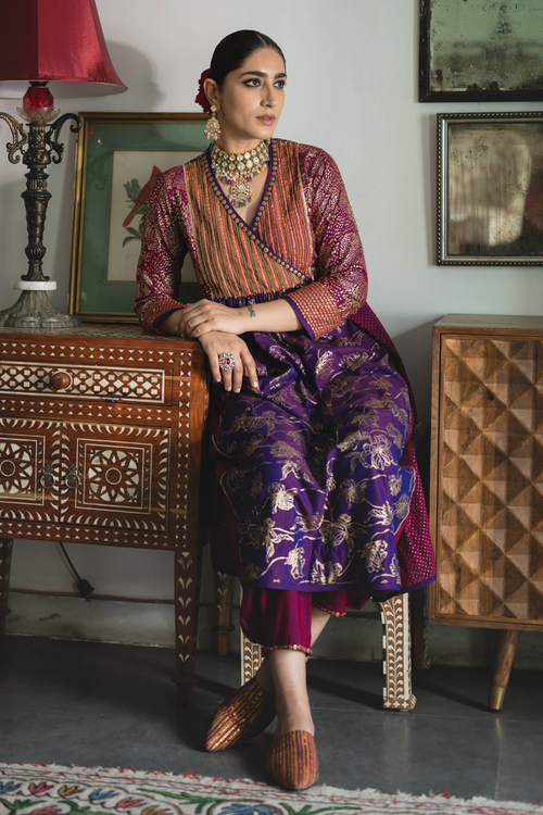 Multicolor Jamun Purple Baani Kurta