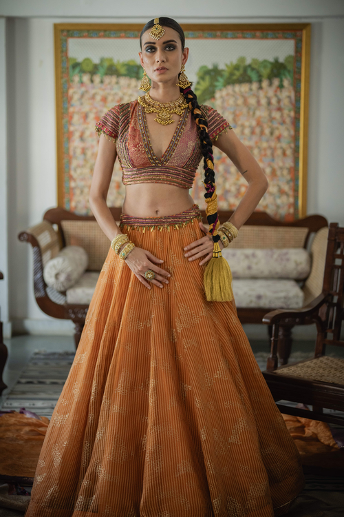 Kesaria Orange Farid Skirt