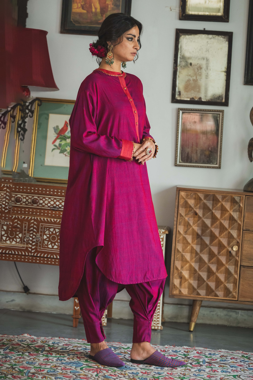 Ruby Pink Falak Shirt