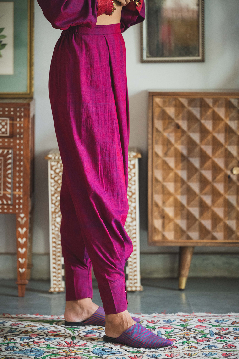 Ruby Pink Kalai Pant