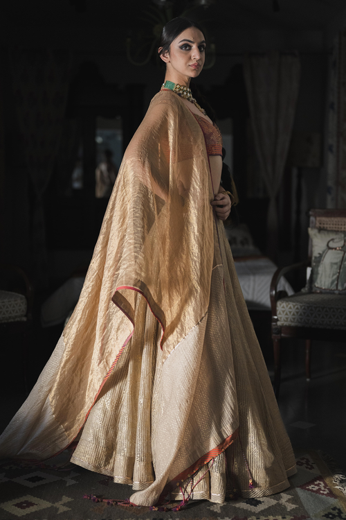 Gold Achal Dupatta