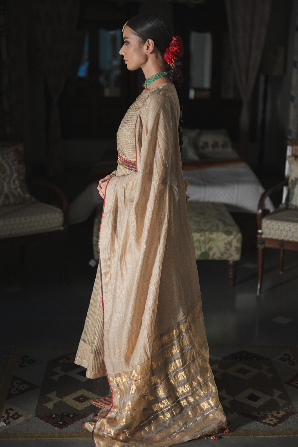 Gold Ishar Dupatta