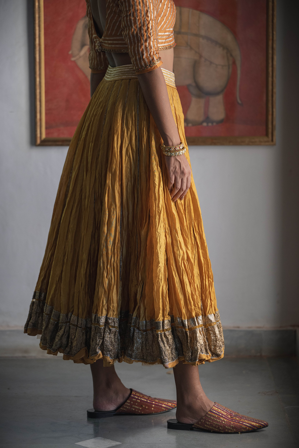 Haldi Yellow Tisha Skirt