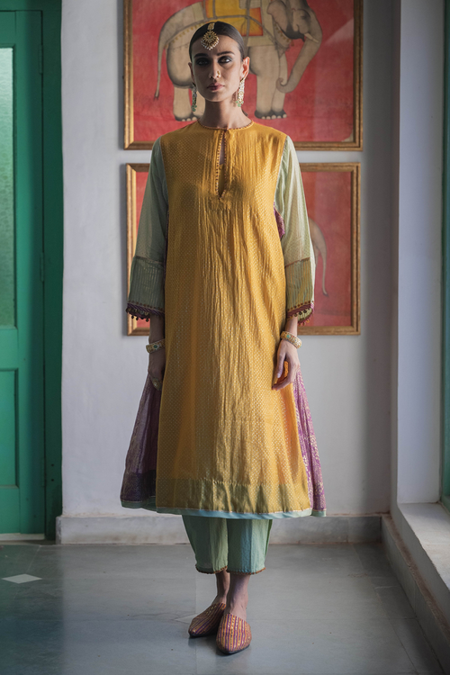 Multicolor Ranjha Kurta