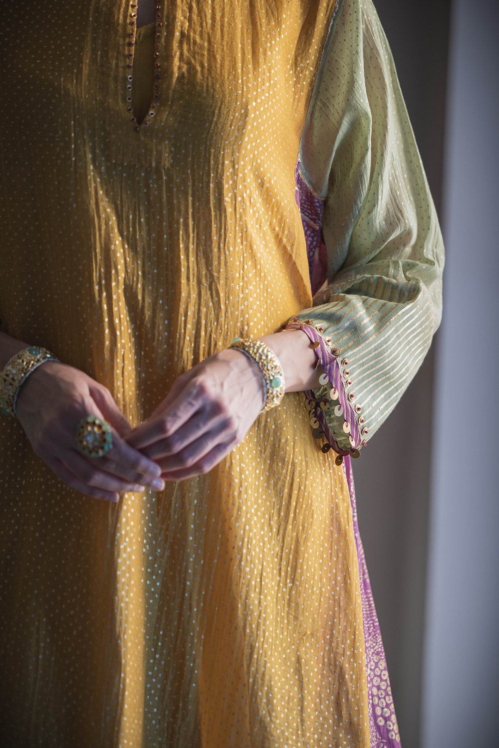 Multicolor Ranjha Kurta