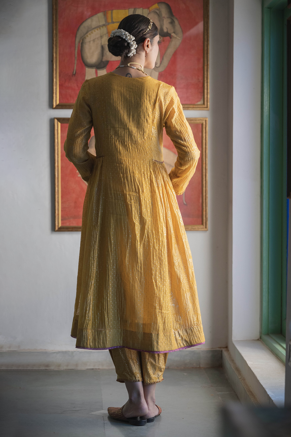 Haldi Yellow Disha Kurta