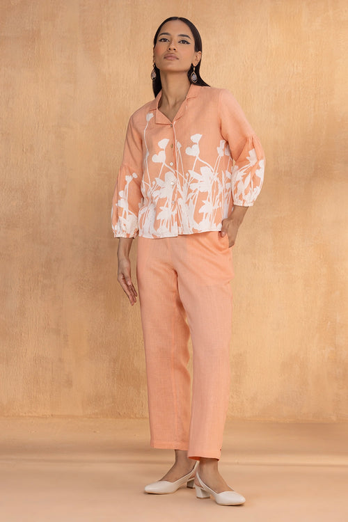 Floral Muskmelon Ballet Co-ord Set
