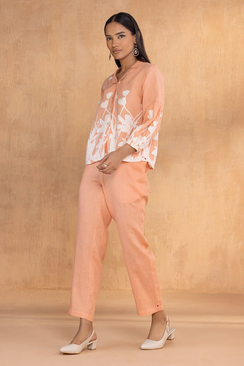Floral Muskmelon Ballet Co-ord Set