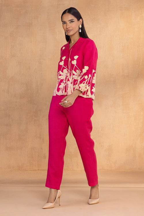 Floral Hot Pink Ballet Co-ord Set