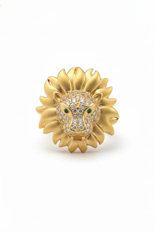 High Polish Lion Ring