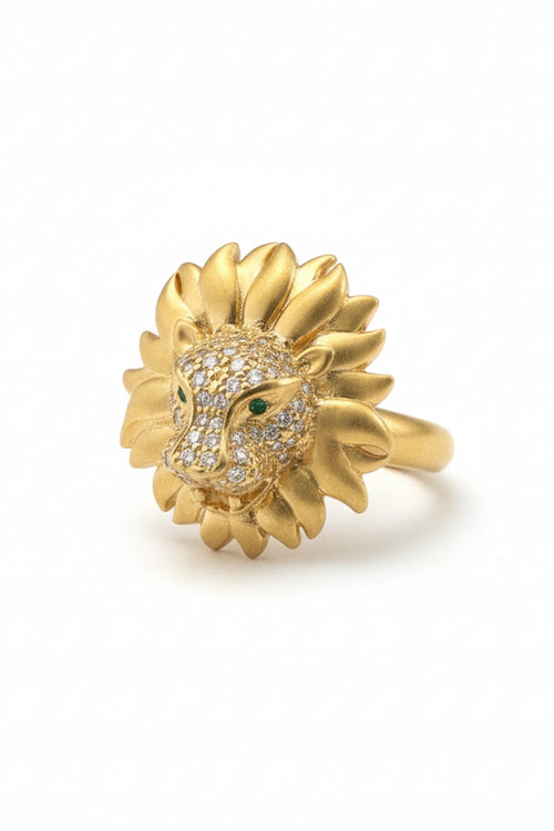 Sparkling Lion Ring