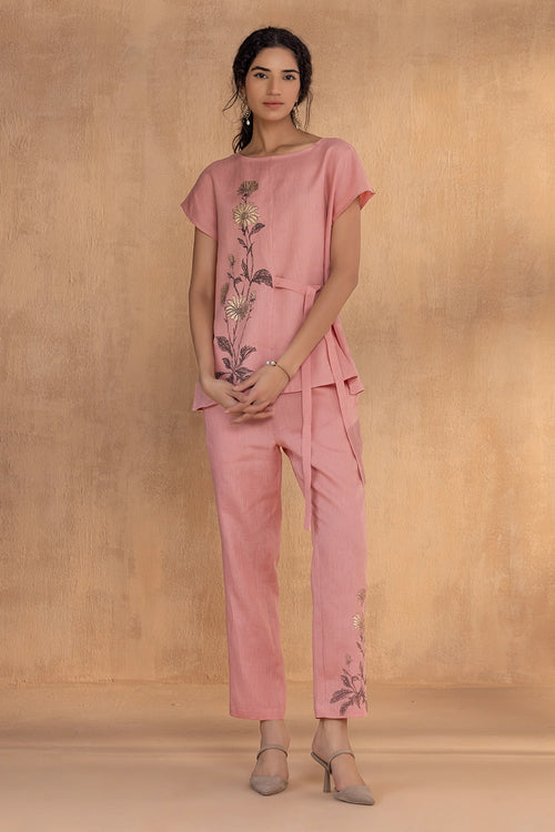 Golden Daisy Lotus Bow Co-ord Set