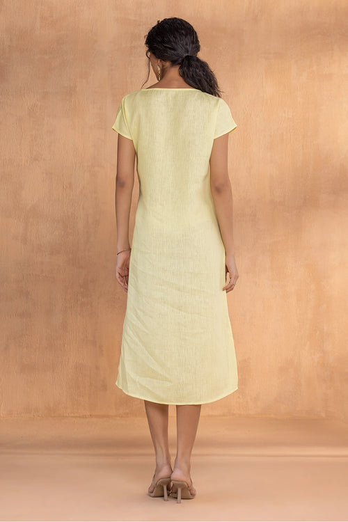 Golden Daisy Lemonade Bow Dress