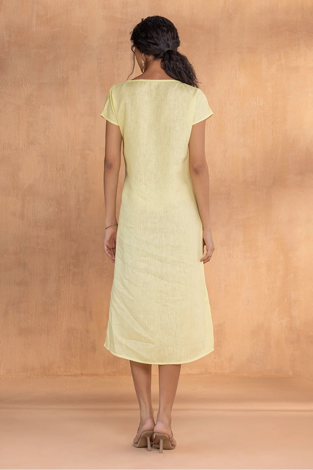 Golden Daisy Lemonade Bow Dress