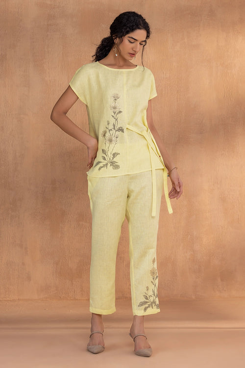 Golden Daisy Lemonade Bow Co-ord Set
