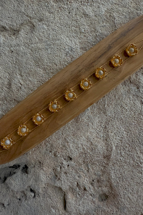 Gold Flower Choker