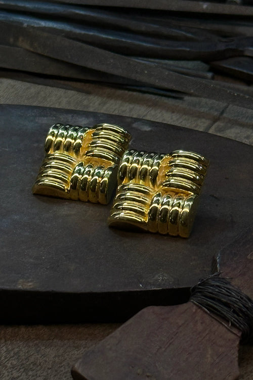 Vintage Square Earrings
