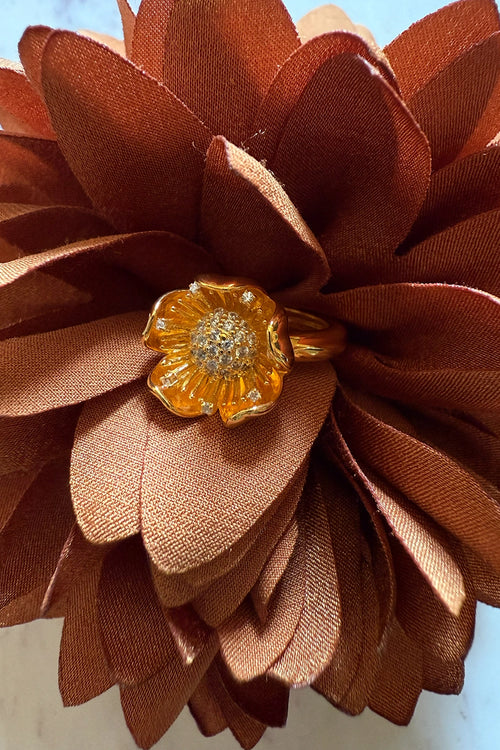 Sculptural Flower Ring