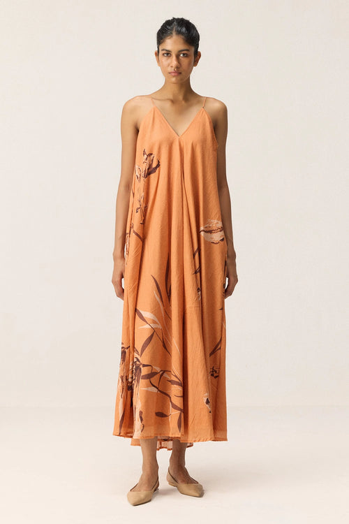 Flame Leaves Dress