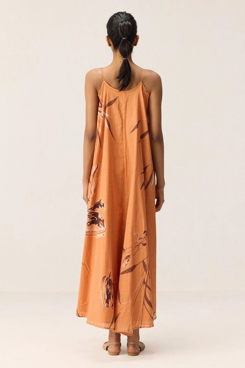 Flame Leaves Dress