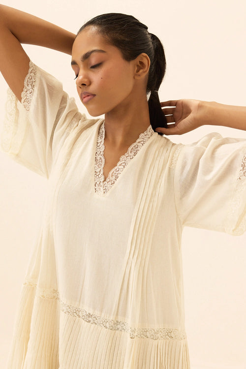 Off White Hourglass Dress