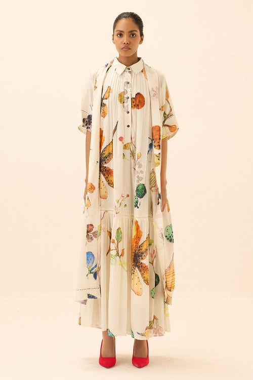 Multicolor Ivy Bloom Shrug