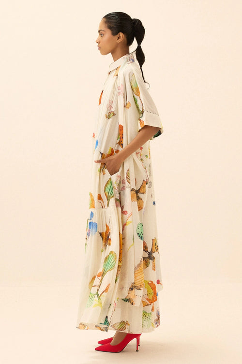 Multicolor Ivy Bloom Shrug