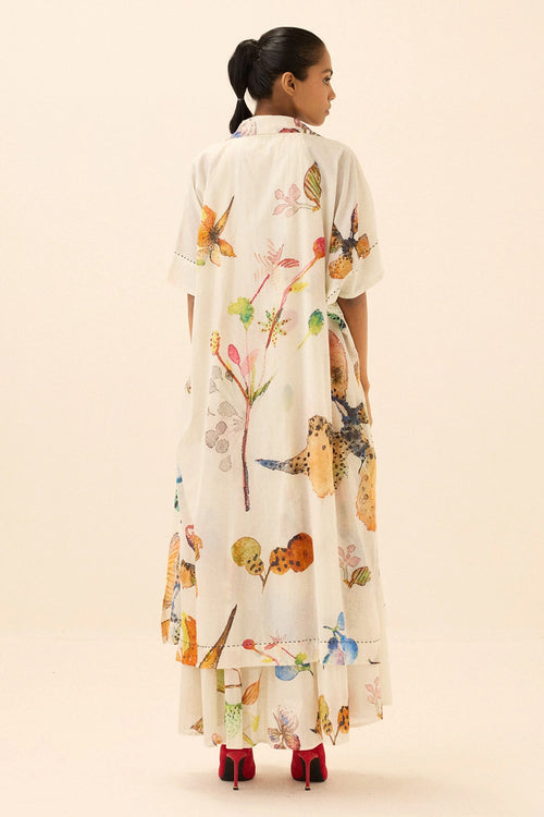 Multicolor Ivy Bloom Shrug