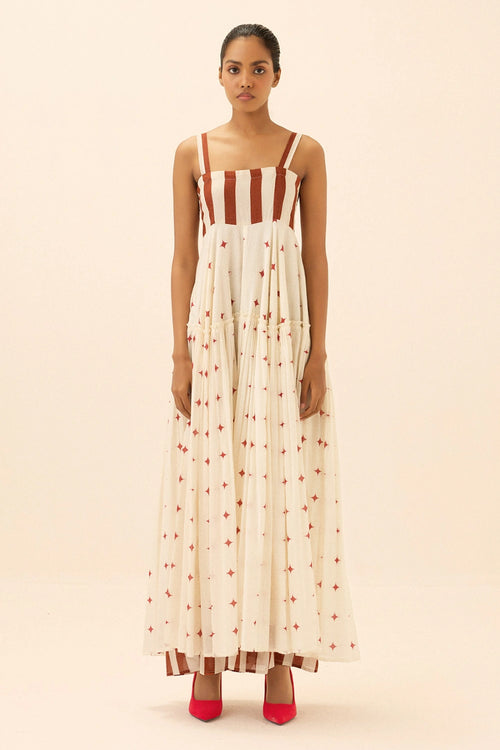 Off White Red Candycane Dress