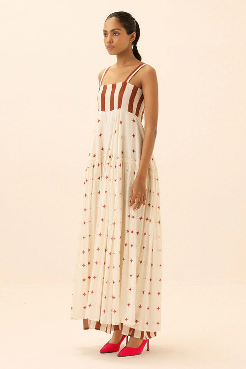 Off White Red Candycane Dress