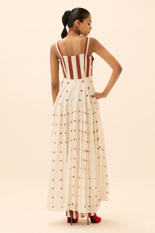 Off White Red Candycane Dress