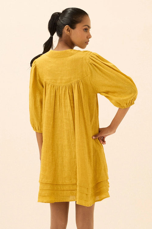Mustard Mimosa Dress