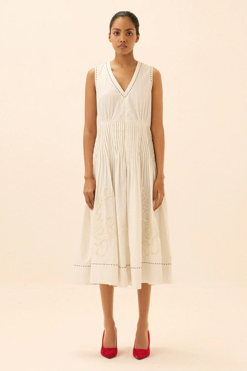 Off White Whitestone Dress