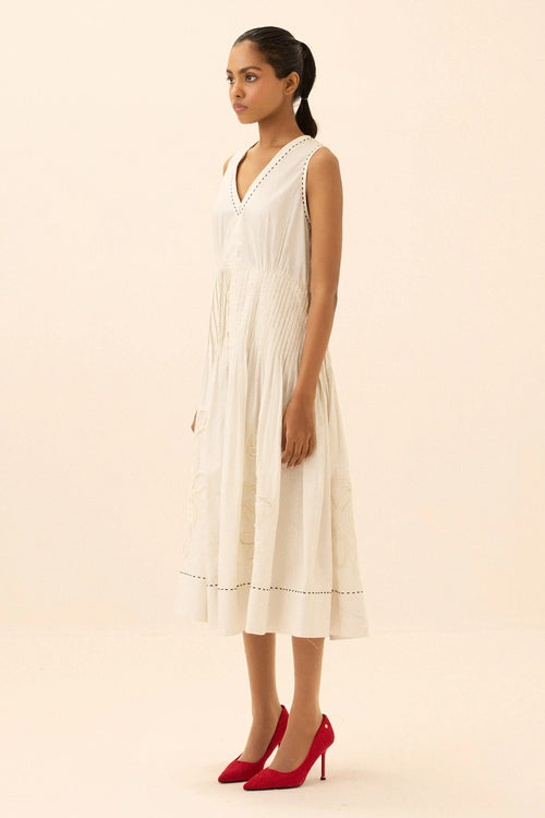 Off White Whitestone Dress