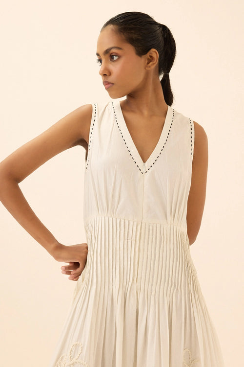 Off White Whitestone Dress