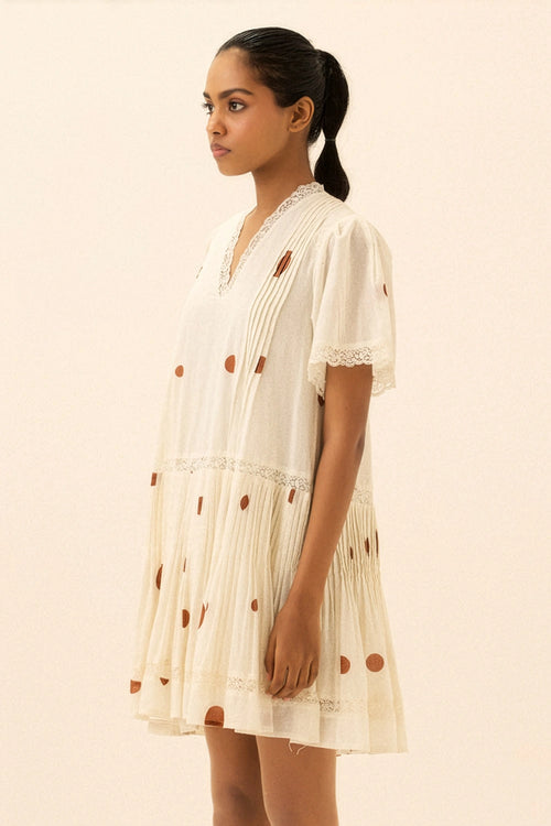 Off White Bower Vine Dress