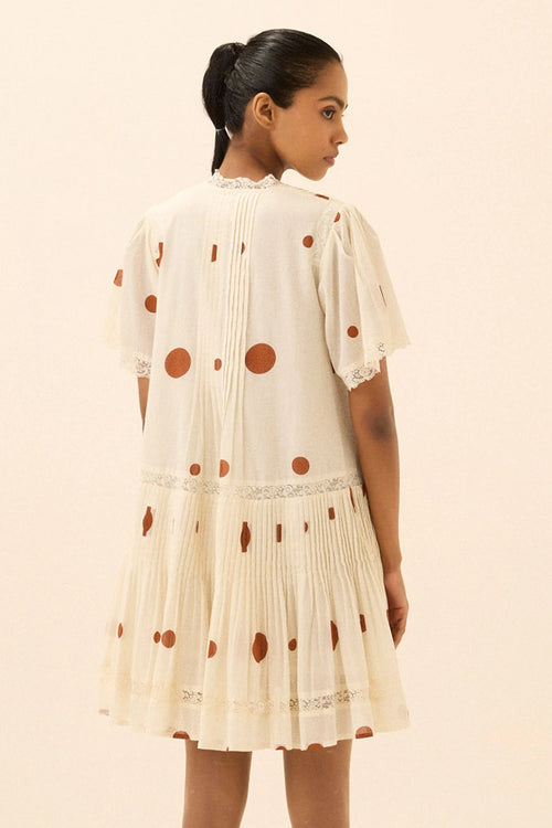 Off White Bower Vine Dress