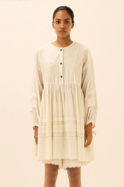 Off White Salt Trace Dress