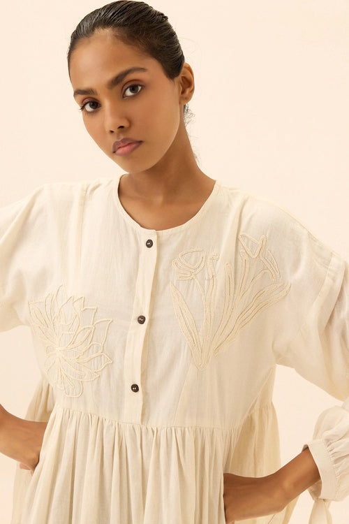 Off White Salt Trace Dress