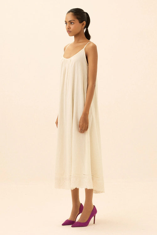 Off White Ice Field Dress