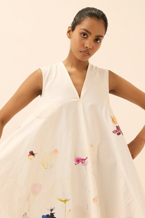 Off White Pristine Dress