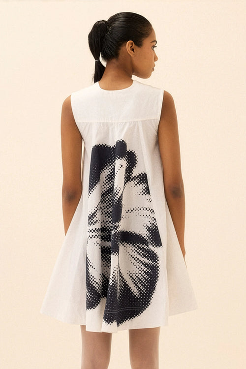 Off White Ice Petunia Dress