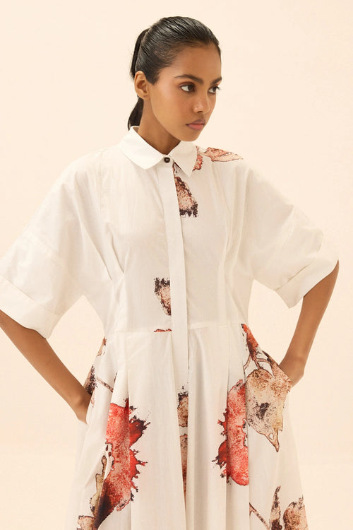 Multicolor Caucasian Shirt Dress